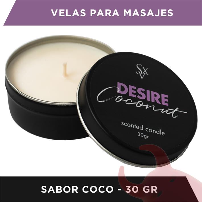  Vela para masajes dessire con aroma a coco 30gr 